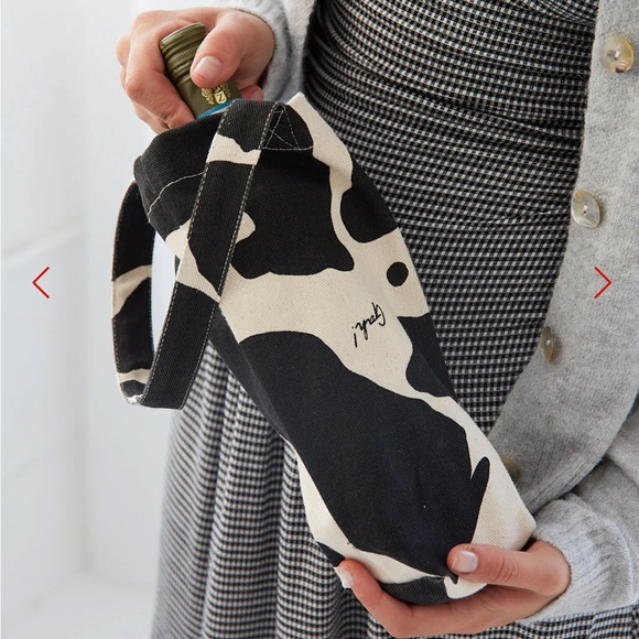 NWT new cow print Wine Tote from LISA SAYS GAH - Picture 1 of 13